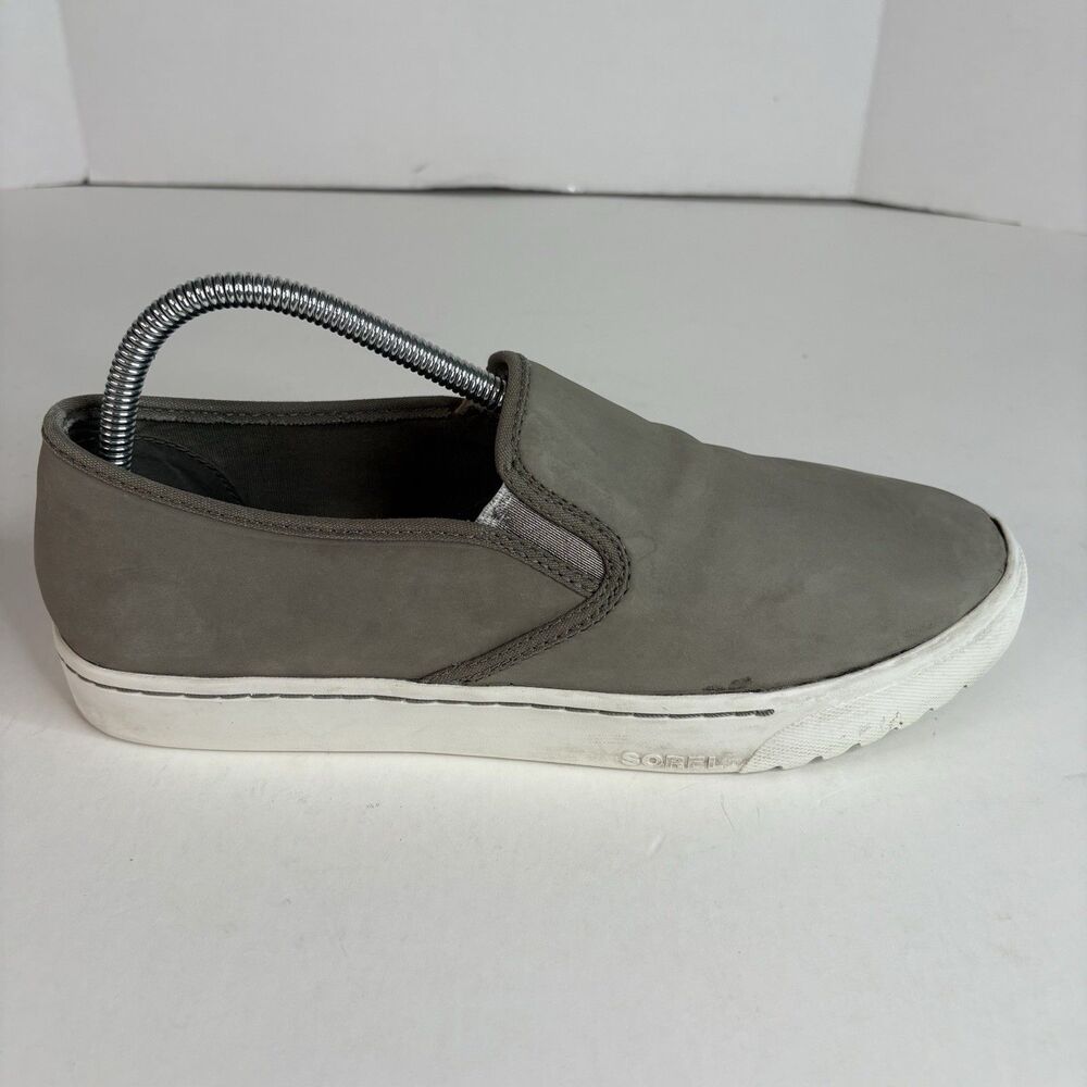 Sorel Womens Campsneaker Size 11 NL3183-365 Gray Casual Shoes Sneakers Slip On